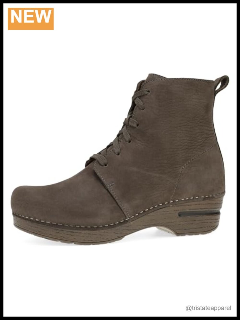 Leather Lace-Up Ankle Boots with Zipper - Dansko Sigourney - Women's Comfort